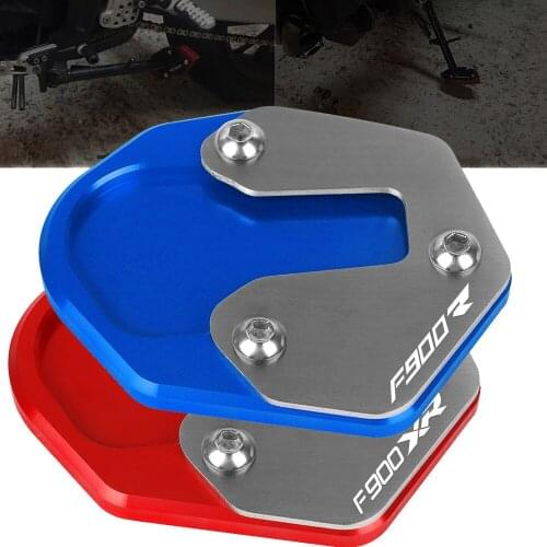 Motorcycle Kickstand Foot Side Stand Extension Enlarger Pad Support Frame Plate For BMW F900XR F900R F900 XR R 2019 2020 2021