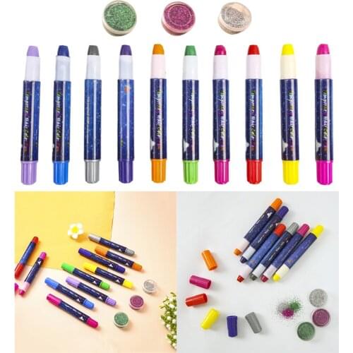 Hair Chalk Set for Girls, 10 Piece Temporary Hair Chalks Color, Great as Face Paints too, Birthday Gifts for Girls