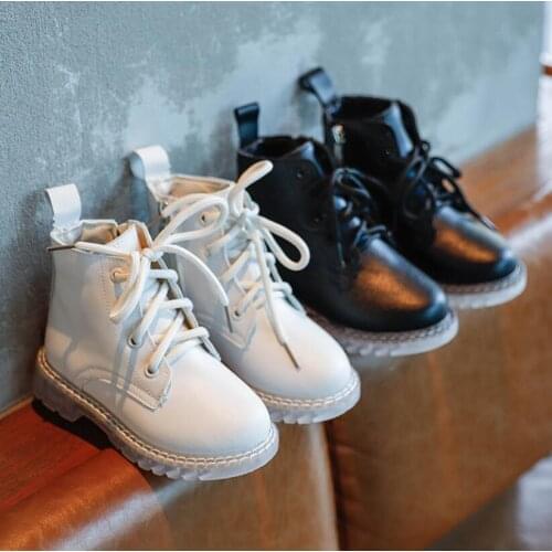 New Childrens Martin Boots For Girls Boys Warm Snow Boots New Kids Autumn Winter Fashion Casual Plush Child Baby Toddler Shoes