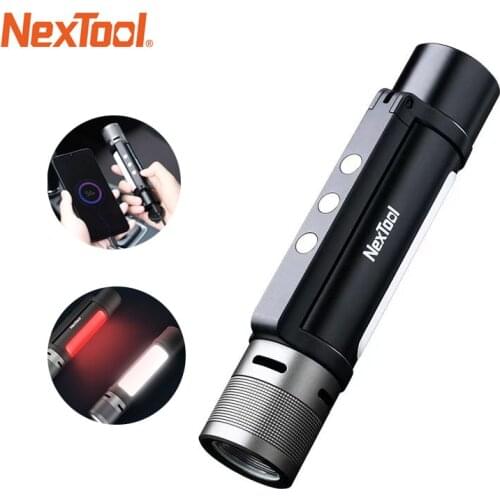 Youpin NexTool Outdoor LED Flashlight 6 in 1 Ultra Bright Torch Waterproof Camping Night Light Zoomable Portable Emergency Light