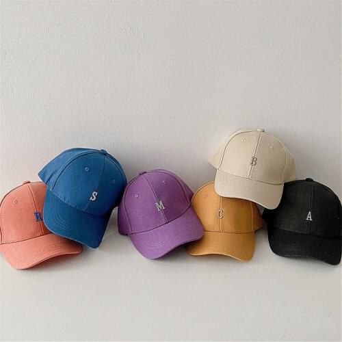 Autumn Baseball Caps For Kids Boys Girls Sun Hats Spring Summer Cotton Baby Hats Fashion Letter Pattern Children Hat