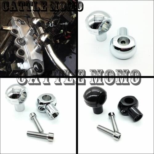 Motorcycle Handlebar Riser 1'' Handle bar Raiser for Honda VTX 1300 Vulcan 900 Classic Victory Cruisers Black Chrome Color