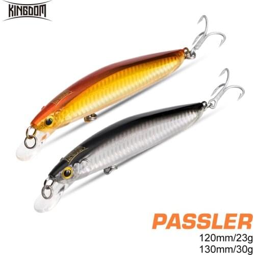 Kingdom Crankbait Fishing Lure 23g 120mm 30g 130mm Sea Crazy Jerkbait Floating Minnow Professional Hard Swim Bait Fishing Tackle