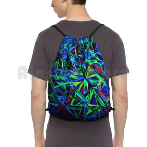The Door Project Backpack Drawstring Bags Gym Bag Waterproof Free Hand The Door Logo Fantasy Paper Drawing Mind S Travels