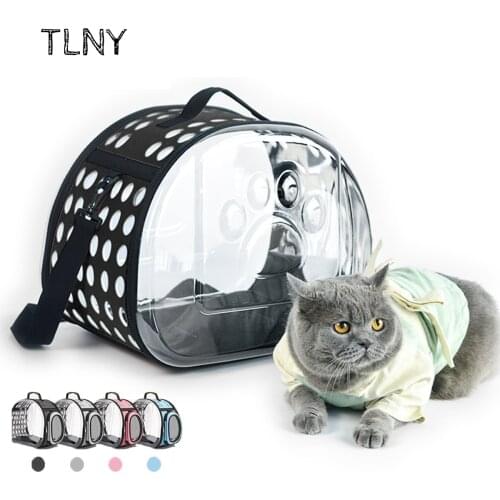 TNLY Cat Space Capsule Transparent Cat Carrier Bag Breathable Pet Carrier Small Dog Cat Backpack Travel Cage Handbag for Kitten