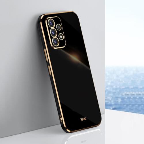 Plating Silicone Case For Samsung Galaxy A72 A52 4G 5G A 52 72 Phone Luxury Soft Silicon Plastic TPU Bumper Shell Full Covers ON