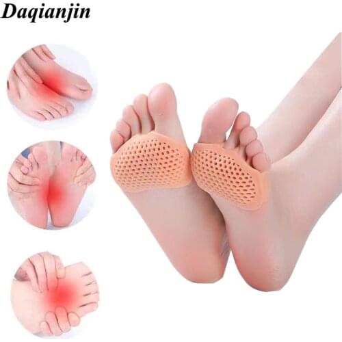 1 Pair Silicone Forefoot Pad High Heels Insert Pads Non-slip Feet Protector Insoles Relieve Foot Pain Prevent Blisters Foot Care
