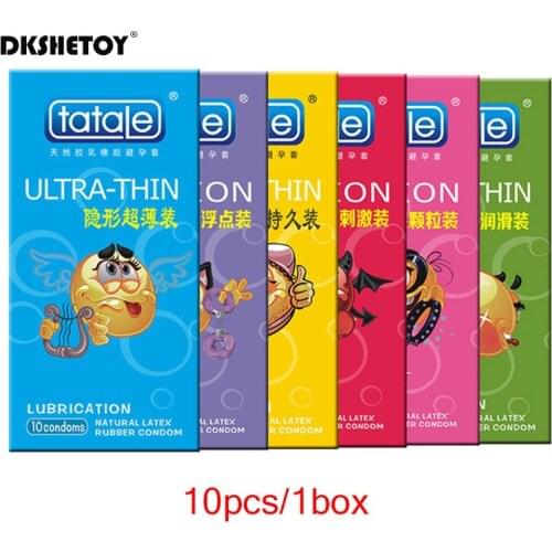 10pcs Lasting Condoms Natural Latex Rubber Delay Hydration Condom Ultra Thin Experience Intimate Sex Toy Product
