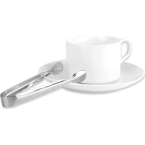 100 pcs Mini Ice Clamp Stainless Steel Coffee Sugar Tongs Tool Bar Barbecue BBQ Clip Kitchen Accessories Portable