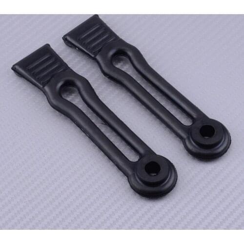 2pcs Rubber Hood Tie Down Strap Latch Band Black 8V0-77171-00-00 Fit for YAMAHA Rhino 450 660 700