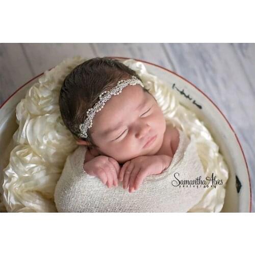 2017 Hot style fashion pearl rhinestone headbands DIY jewelry newborn Headband Children girls hair accessories