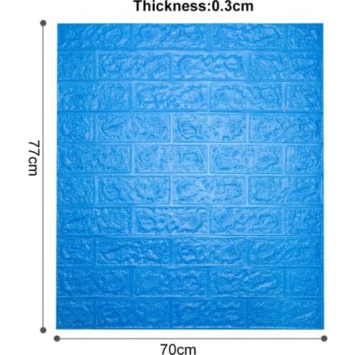 70*77cm DIY 3D Brick Wall Stickers Living Waterproof Foam Room BedroomAdhesive Wallpaper Art Home Wall Decals Decoration