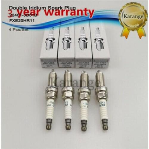 4pcs Iridium Spark Plug 22401-JK01D FXE24HR-11 Fit For Nissan 370Z Fit For INFINITI M37 EX 37 QX50 3.7 22401 JK01D FXE24HR11
