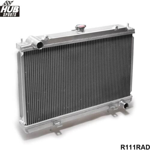 50MM 2 Row Manual Racing Aluminum Radiator For Nissan Silvia S14 S15 SR20DET 240SX 200SX HU-R111RAD