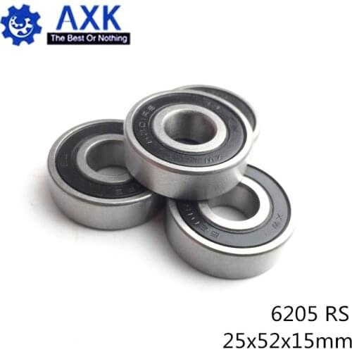 6205RS Bearing ABEC-3 (2 PCS) 25x52x15 mm Deep Groove 6205-2RS Ball Bearings 6205RZ 180205 RZ RS 6205 2RS EMQ Quality