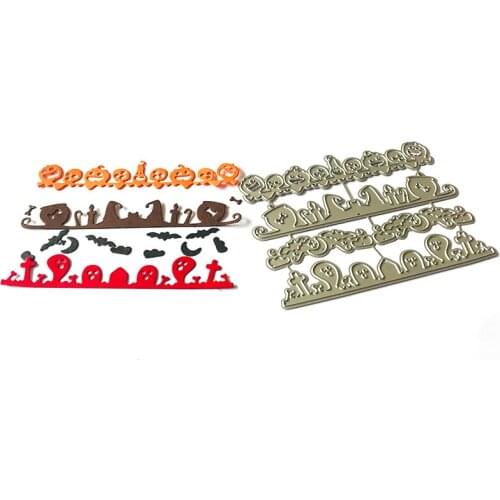 Halloween Decor Accessories Metal Cutting Dies for Card Making Decoration DIY Scrapbooking