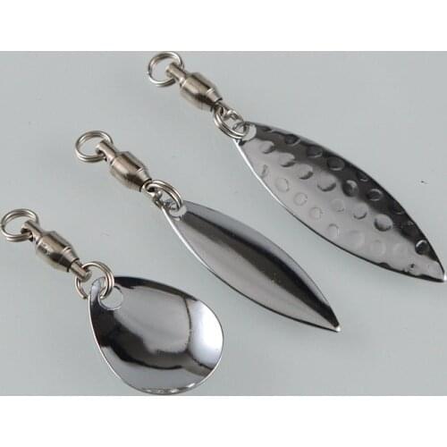 Fishing Lure Accessories Artificial Frogs Spoon VIB Compound Spinner Baits Water Drop Type Rotation Bearing Ring 6 Pieces Bag