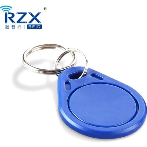 Free shipping 20pcs Black& white ABS key fob MIFARE Classic 1K proximity rfid fob 13.56Mhz smart keyfob