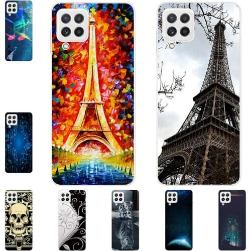 For Samsung Galaxy A22 4G 5G A32 4G 5G 2021 Phone Cases Soft TPU Mobile Cover Cute Fashion Cartoon Painted Shell Bag