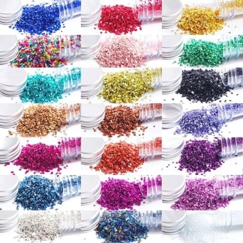 Wholesale Colorful Nail Art Crushed Glass Stones Irregular Stone Broken Crustal for DIY Epoxy Resin Necklace Pendant 450g/lot