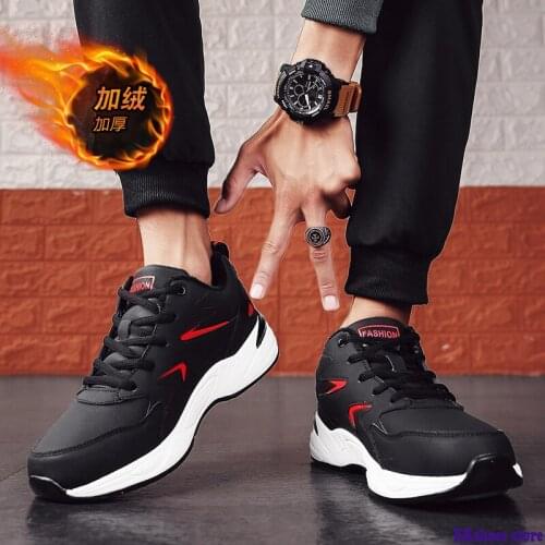 Men Casual Shoes New Cotton Shoes Keep Warm Plus Velvet Outdoor Shoes Men Fashion Sneakers Classic Non-slip Men Vulcanize Shoes