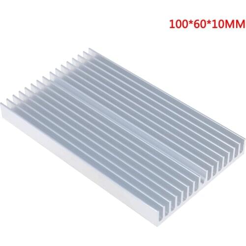 DIY Cooler Aluminum Heatsink Grille Shape Radiator Heat Sink Chip for IC LED Power Transistor 100*60*10mm