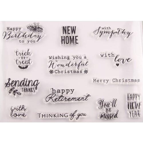 NEWHOME Clear Stamp Or stamp for DIY Scrapbooking/Card Making/Kids Fun Decoration Supplies A2135