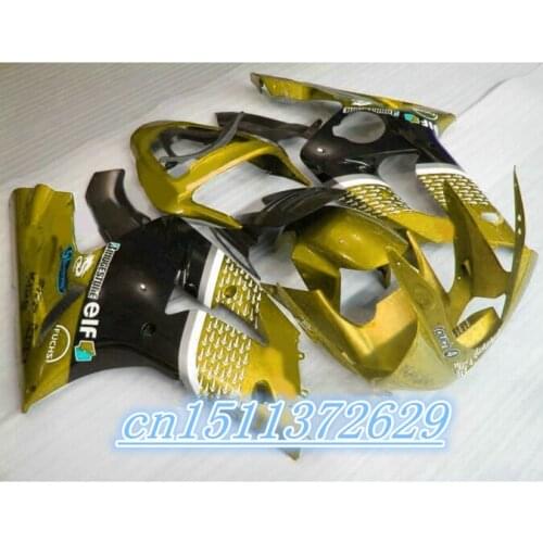 Dor-yellow black full Fairing for KAWASAKI Ninja ZX6R 03 04 ZX6R 2003 2004 ZX 6R ZX-6R 636 2003-2004 D