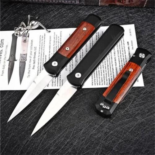 OEM Pro Tech Godfather 920 Side Incision 6061-T6 Space Aluminum Handle 154cm Steel Sharp Blade Camping Survival Kitchen EDC Tool