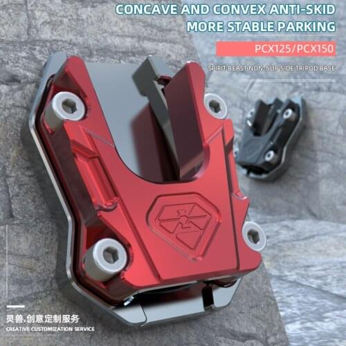 Spirit Beast Motorcycle Foot Support pad Accessories For HONDA PCX 150 125 ADV 150 Side Stand Pad Extension Side support pad