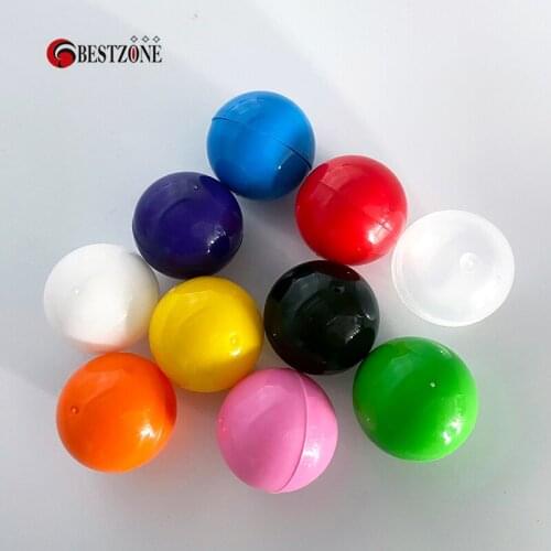 50/100Pcs 32MM Plastic Empty Vending Toy Capsule Colorful Surprise Ball Children Can Open Container Eggshell For Vending Machine