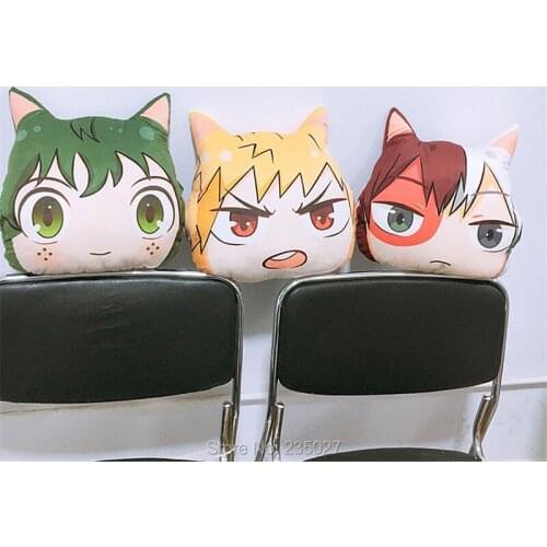 Anime My Hero Academia Warm Hands Pillow Midoriya Izuku Bakugou Katsuki Todoroki Shouto Cover Pillows Deep Winter Plush Doll