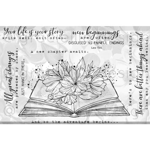 Book Transparent Clear Silicone Stamp/Seal for DIY scrapbooking/photo album Decorative clear stamp sheets A579