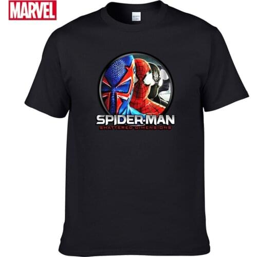 Marvel The Avengers Spiderman t shirt Comfortable Breathable 100% cotton Fashion clothes for teens Summer Tops t shirt men #101