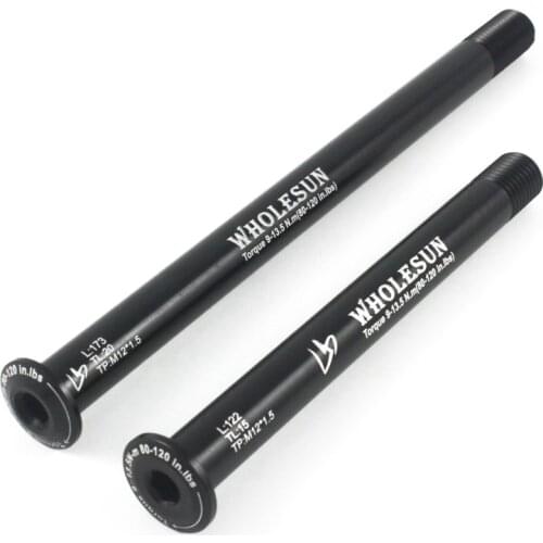 1 Pair Bicycle Thru Axle Skewers Front Hubs Tube Shaft MTB Road Bike Quick Release Axle For Front Fork Rear Hubs TP M12x1.5