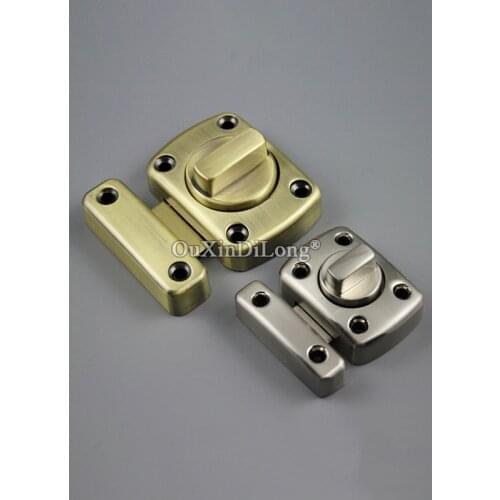Brand New 2PCS Zinc Alloy Home Door Security Latch Lock Bolt W/ Screws for Home Bathroom Toilet