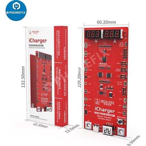 QIANLI MEGA IDEA iCharger Battery Tester Activation Board Fast Charging Activation Circuit Tester For iPhone Andriod Test Repair