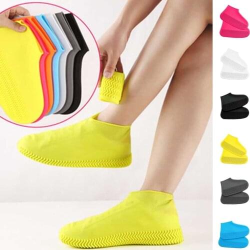 Waterproof Silicone Shoe Cover Recyclable Boot Cover Protector For Outdoor Rainy Waterproof Shoe Silicone Sleeve Unisex Reusable
