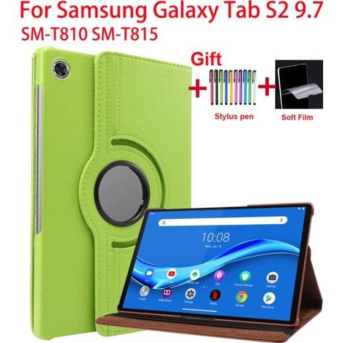 360 Rotating Case For Tab S2 9.7 inch Case Folio PU Leather Smart Cover Protective Capa for Samsung Tab S2 9.7 inch SM-T810 T815