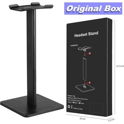 High quality Gaming Headset Stand Durable Aluminum Support Headset Stand Rod ABS Soft Headrest Solid Base for Wireless Headphone