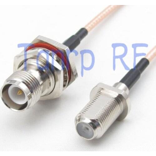 15CM Pigtail coaxial jumper cable RG316 extension cord 6inch RP TNC female jack to F female jack RF adapter connector