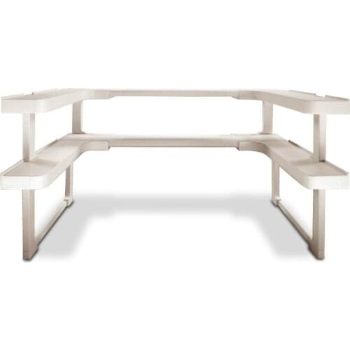 2 Layers Adjustable Shelf Kitchen Spice Organizer Storage Rack Shelf Rack Kitchen Spice Seasoning Carrier