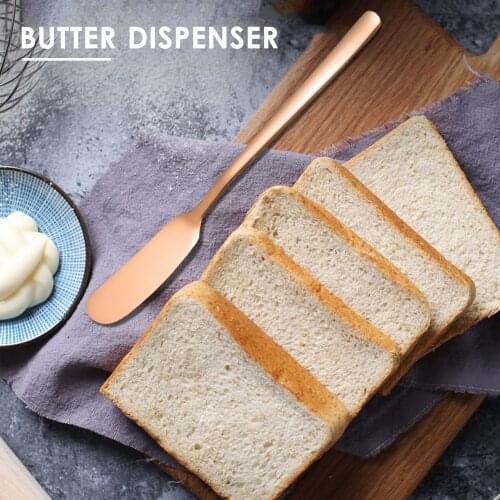 5 Pack Butter Dispenser Stainless Steel Cheese Desert Knives Breakfast Butter Knife Slicer Sandwich Spreader Butter Spreader