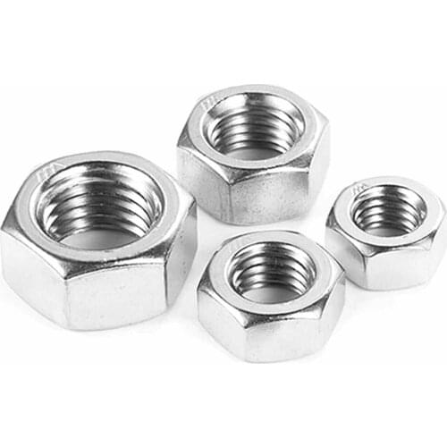 50PCS #2-56 #4-40 #6-32 #8-32 #10-24 #10-32 1/4-20 304 Stainless Steel US Standard Nut Hex Socket Cap Furniture Fastener