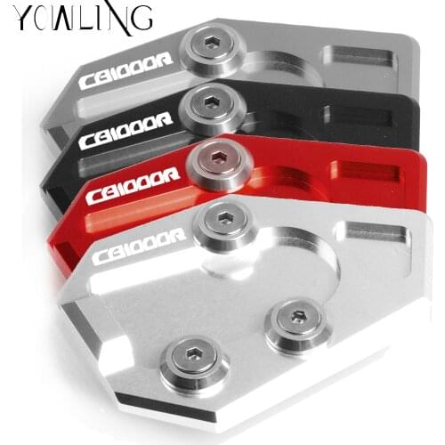 Motorcycle Accessories CNC Side Stand Enlarge Extension Pad For Honda CB 1000R cb1000r 2008 2009 2010 2011 2012 2013 2014 2015