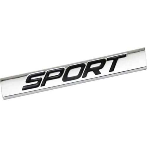 Car Sticker 3D Plastic Chrome Logo SPORT Emblem Badge Door Deca For Car Styling Auto Accessories Car Tail Dropshipping Wholesale