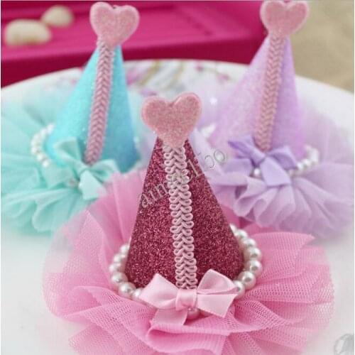 Free Shipping Diy Three-dimensional Christmas Hat Child Hair Accessory Gift Decoration