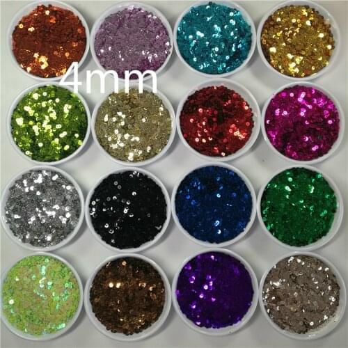 3 4 5 6 mm Sequin Flat Round PVC Loose Sequins Crafts Paillette Sewing Clothes Decoration DIY Accessory Lentejuelas Para Coser
