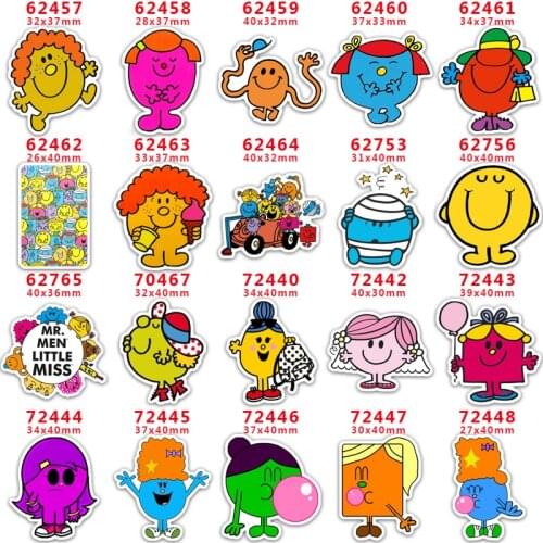 DIY Craft Supplies cartoon character printed flat back planar resins 10 pieces. PR62457