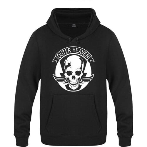 Game MGS Metal Gear Solid Hoodies Men Hip Hop Fleece Long Sleeve Pullover Sweatshirt Winter Street Skateboard Tracksuit Hoody